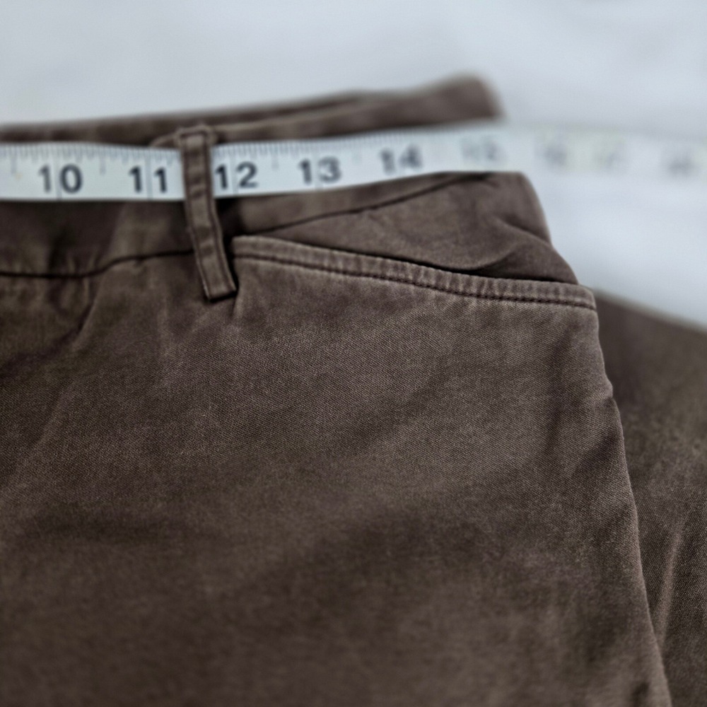 Vintage Talbots Petites Pants Womens 12P Brown Stretch Chinos Grandpacore Y2K - Picture 6 of 11